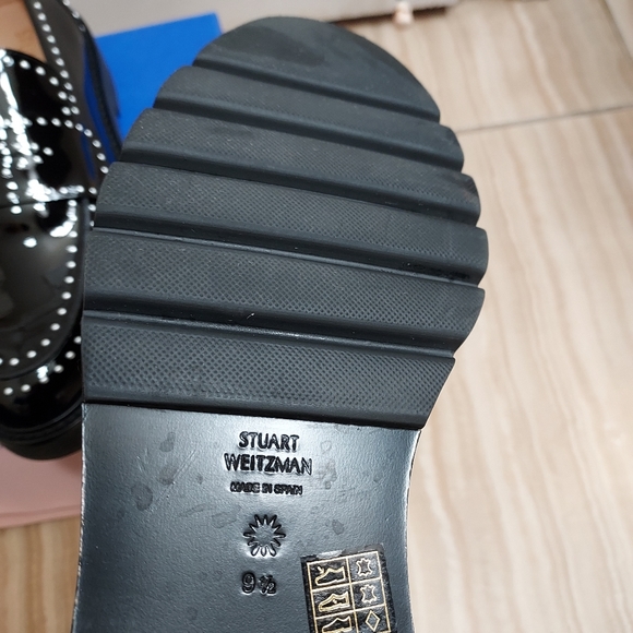 Stuart Weitzman Pearl Parker Patent Leather Chunky Loafer - Picture 8 of 11